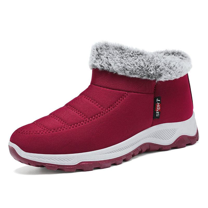 Women's Cotton-padded Shoes Fleece Lined Padded Warm Keeping Slip-on - 𝓢𝓱𝓸𝓹𝓵𝓮𝓬𝔂
