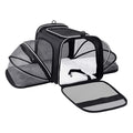 Carrier For Cat Pet Airline Approved Expandable Foldable Soft Dog Carrier Opened Doors Reflective Tapes Cat Travel Bag - 𝓢𝓱𝓸𝓹𝓵𝓮𝓬𝔂