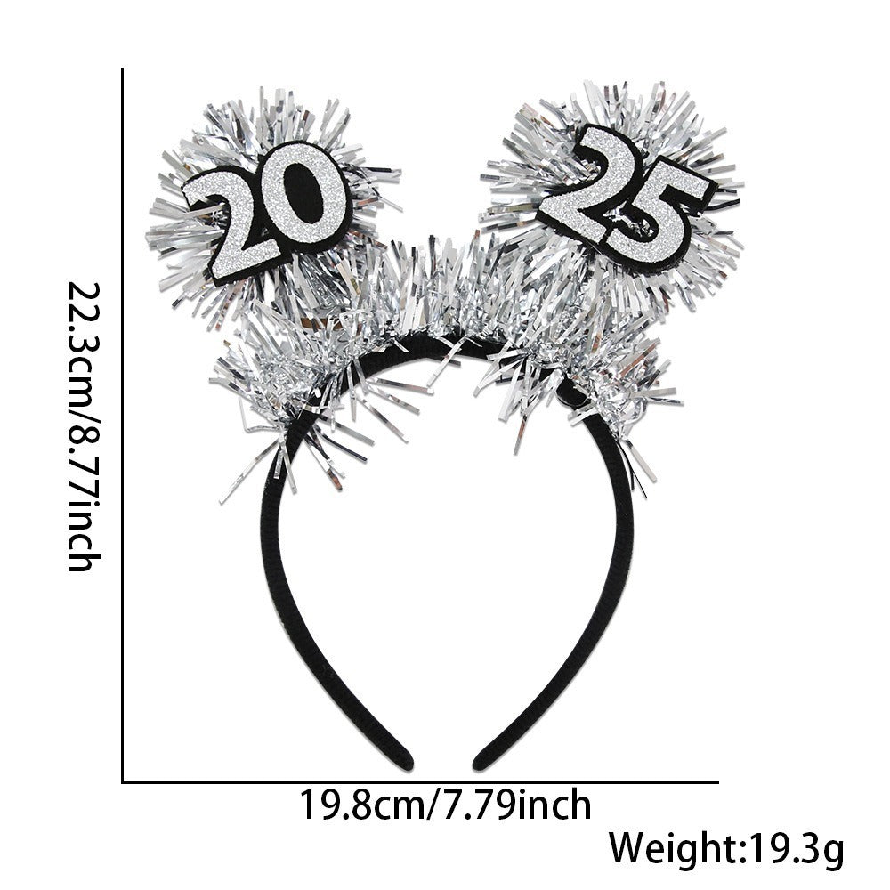 Happy New Year Headband 2025 Party Headband - 𝓢𝓱𝓸𝓹𝓵𝓮𝓬𝔂