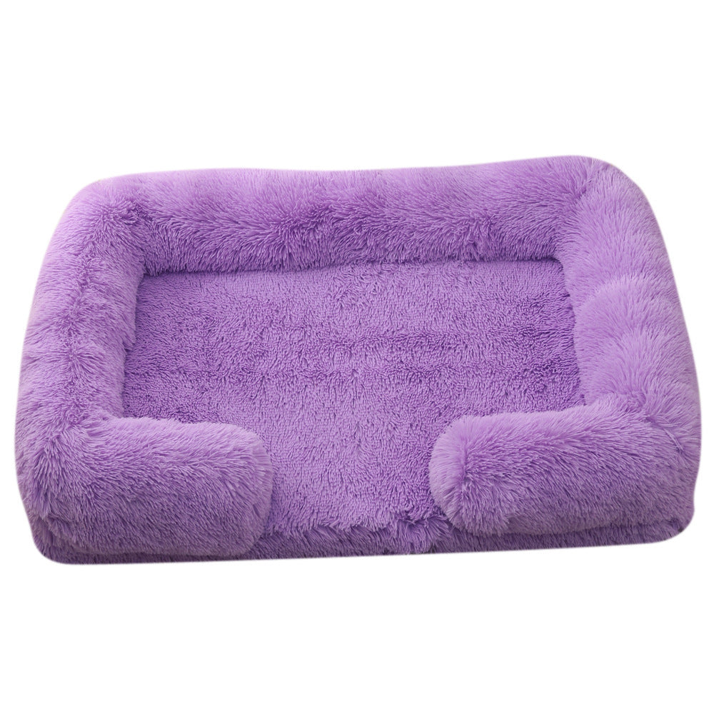 Plush Round Pet Bed Dog Bed Winter - 𝓢𝓱𝓸𝓹𝓵𝓮𝓬𝔂