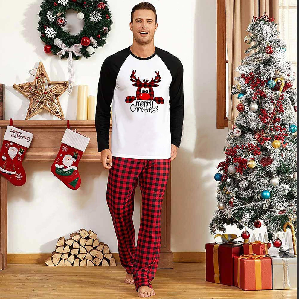 Family Christmas Pajamas Matching Sets Christmas Sleepwear Parent-Child Pjs Outfit For Christmas Holiday Xmas Party - 𝓢𝓱𝓸𝓹𝓵𝓮𝓬𝔂