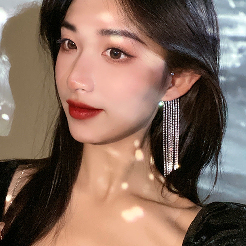 Fashionable And Simple Long Tassel Earrings - 𝓢𝓱𝓸𝓹𝓵𝓮𝓬𝔂