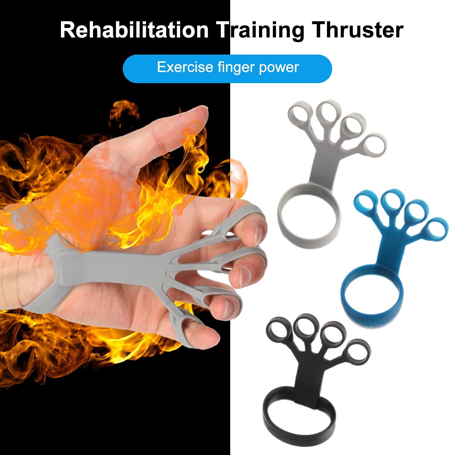 Silicone Grip Device Finger Exercise Stretcher Arthritis Hand Grip Trainer Strengthen Rehabilitation Training To Relieve Pain - 𝓢𝓱𝓸𝓹𝓵𝓮𝓬𝔂