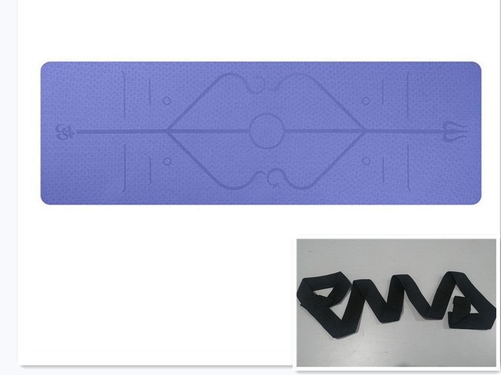 Non Slip TPE Yoga Mat Position Line Beginner - 𝓢𝓱𝓸𝓹𝓵𝓮𝓬𝔂