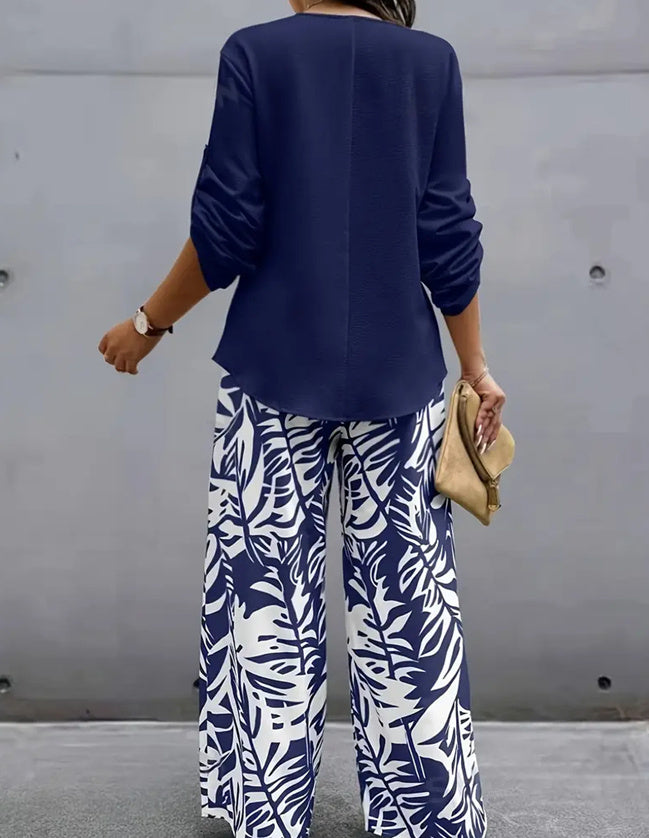 Tropical Printed Women's Casual Suit - 𝓢𝓱𝓸𝓹𝓵𝓮𝓬𝔂