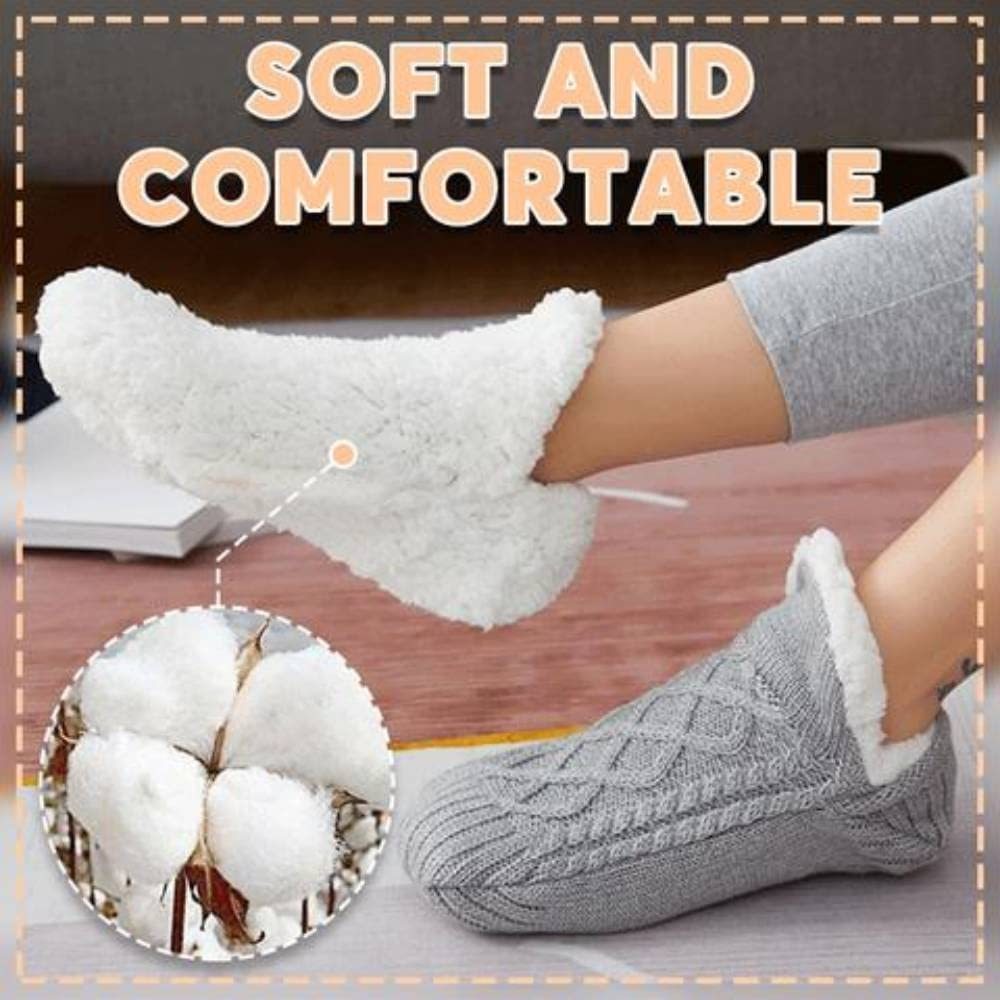 Winter Woolen Socks Women Thicken Warm Home Bedroom Socks Slippers Men Non-slip Foot Warmer Snow Socks Calcetines Mujer - 𝓢𝓱𝓸𝓹𝓵𝓮𝓬𝔂