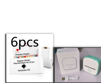 Portable Mini Thermal Label Printer Home Photo Printer Student Wrong Question Printer Bluetooth-compatible Mini Label Printer Price Tag - 𝓢𝓱𝓸𝓹𝓵𝓮𝓬𝔂