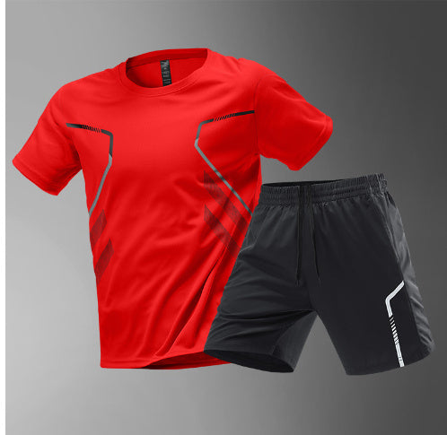 Men's T-shirts Sports Running T-shirt Color Block Men Quick-drying Breathable Short Sleeve Round Neck Active Tee Outdoor Workout - 𝓢𝓱𝓸𝓹𝓵𝓮𝓬𝔂