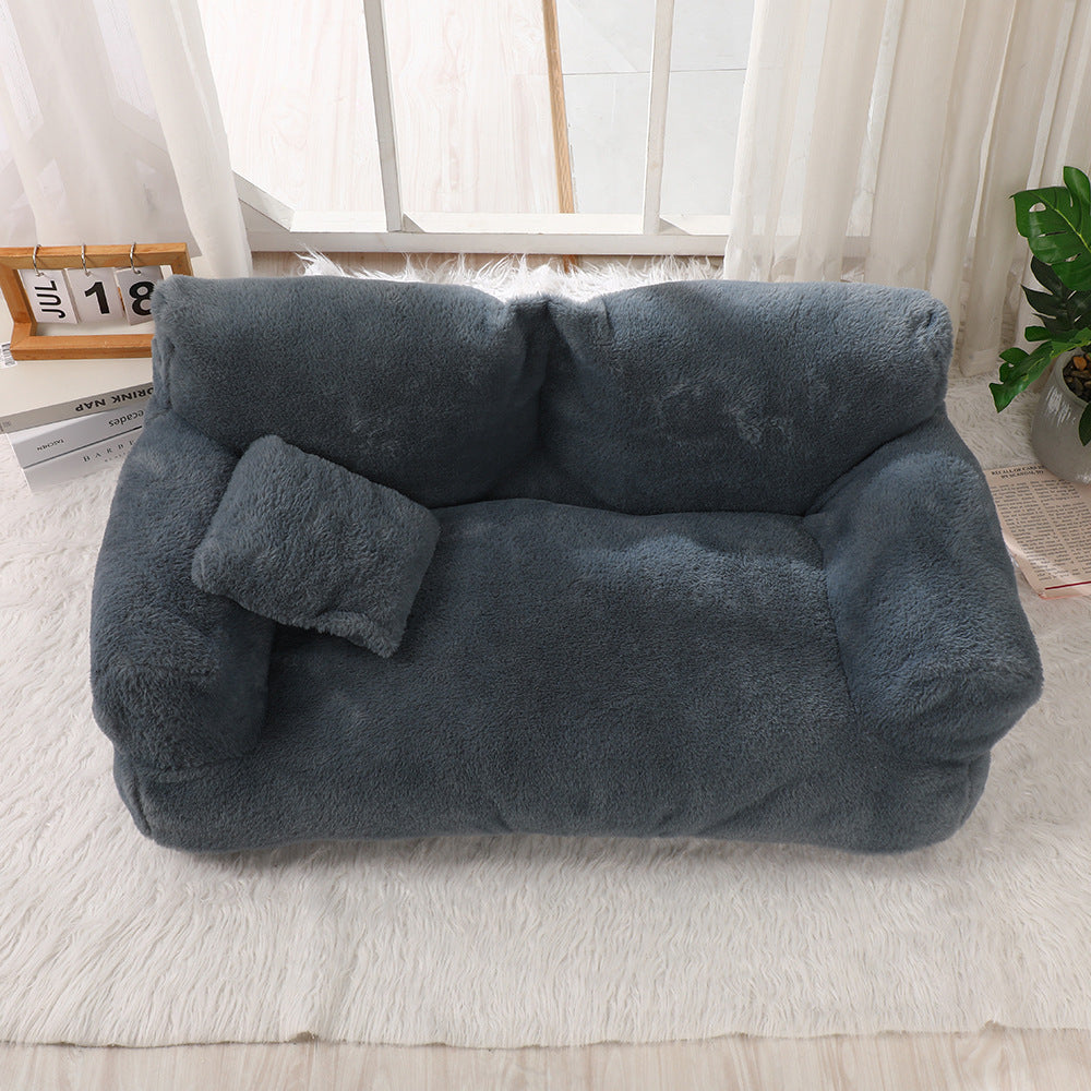 Warm Universal Rabbit Plush Pet Sofa Nest - 𝓢𝓱𝓸𝓹𝓵𝓮𝓬𝔂