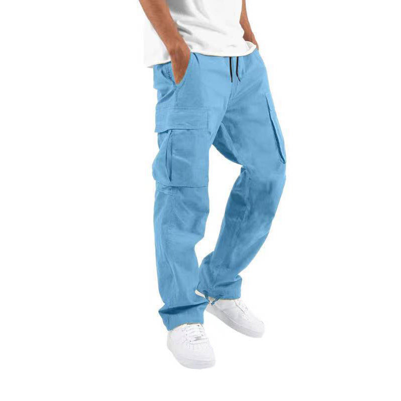 Men's Workwear Drawstring Multi-pocket Casual Pants - 𝓢𝓱𝓸𝓹𝓵𝓮𝓬𝔂