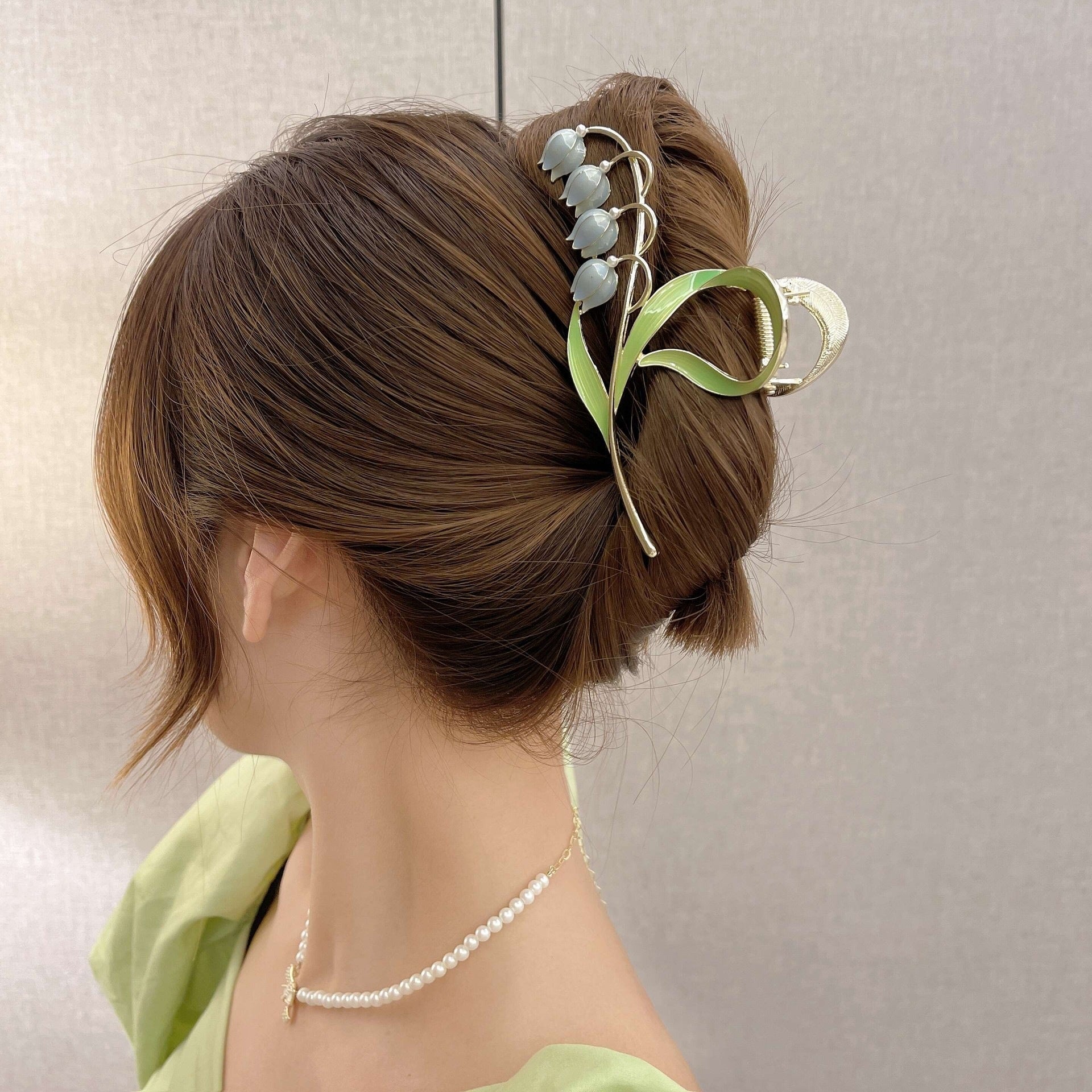 Lily Of The Orchid Simple Versatile Large Women's Zinc Alloy Hair Clip - 𝓢𝓱𝓸𝓹𝓵𝓮𝓬𝔂