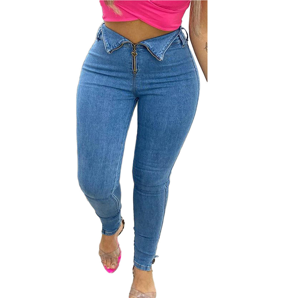 Fashion casual jeans with jeans - 𝓢𝓱𝓸𝓹𝓵𝓮𝓬𝔂