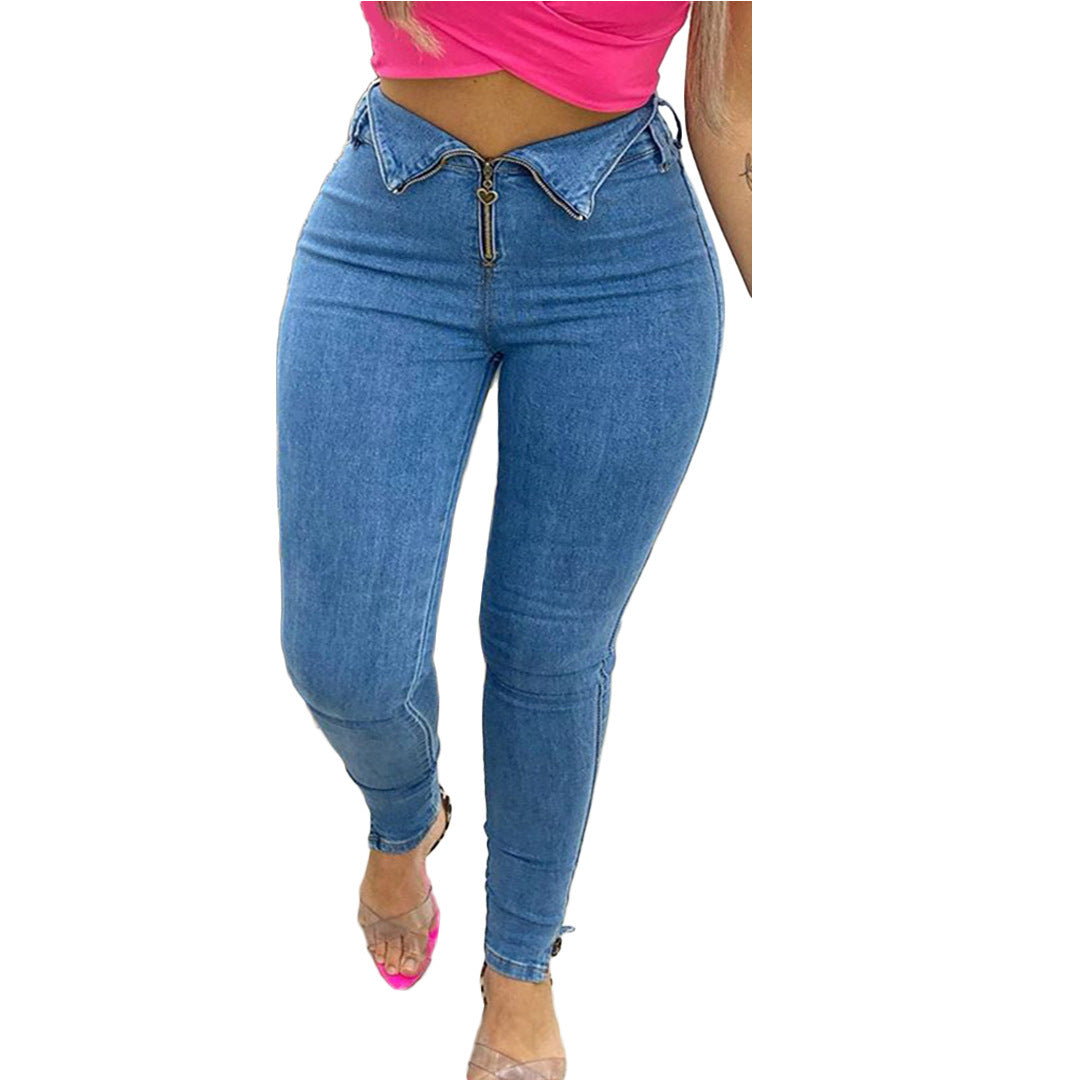 Fashion casual jeans with jeans - 𝓢𝓱𝓸𝓹𝓵𝓮𝓬𝔂