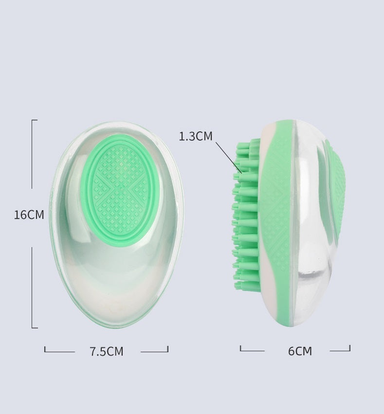 Dog Cat Bath Brush 2-in-1 Pet SPA Massage Comb Soft Silicone Pets Shower Hair Grooming Cmob Dog Cleaning Tool Pet Products - 𝓢𝓱𝓸𝓹𝓵𝓮𝓬𝔂