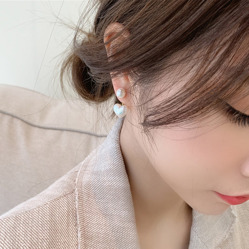 Simple Temperament Love Pearl Stud Earrings - 𝓢𝓱𝓸𝓹𝓵𝓮𝓬𝔂