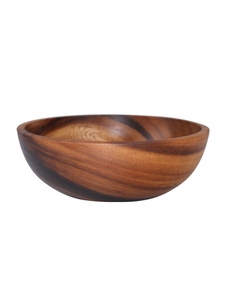 Kitchen Natural Wooden Bowl Household Fruit Bowl Salad Bowl For Home Restaurant Food Container Wooden Utensils Note The Size Hot - 𝓢𝓱𝓸𝓹𝓵𝓮𝓬𝔂