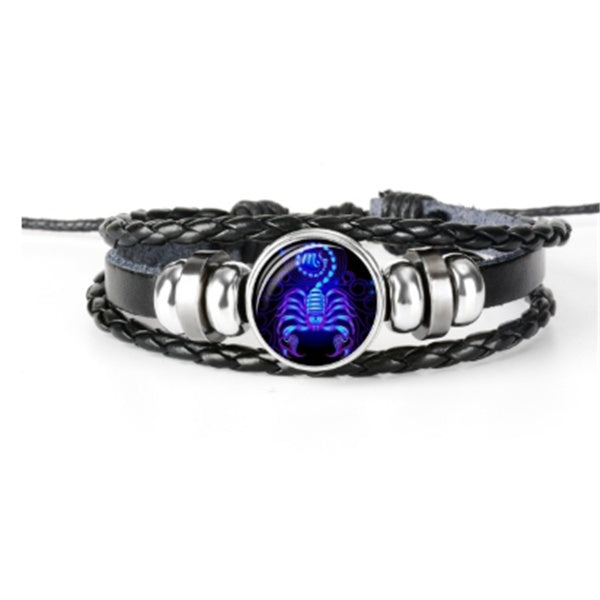 Zodiac Constellation Bracelet Braided Design Bracelet For Men Women Kids - 𝓢𝓱𝓸𝓹𝓵𝓮𝓬𝔂