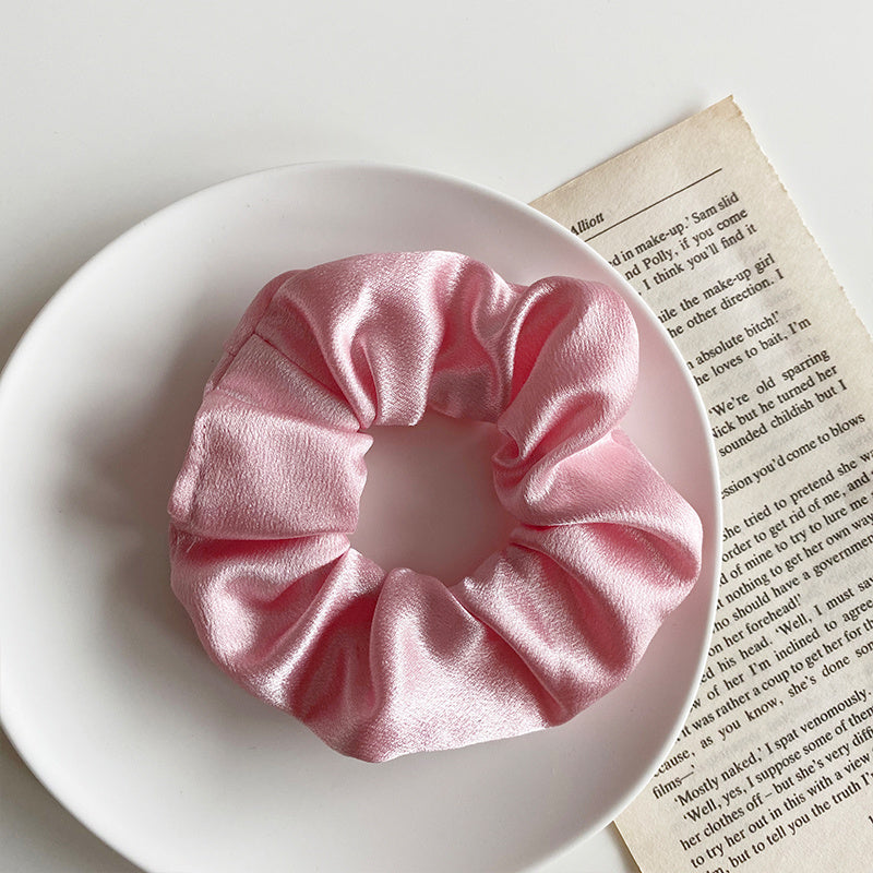 Simple satin retro large intestine loop hair rope - 𝓢𝓱𝓸𝓹𝓵𝓮𝓬𝔂