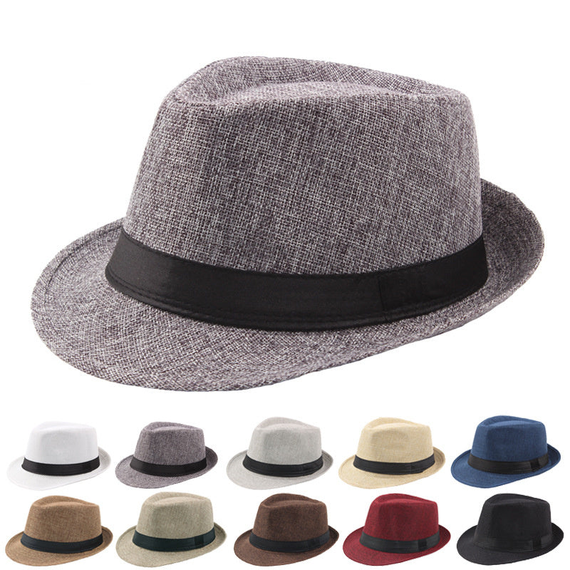 Fashion Personality Linen Top Hat Men - 𝓢𝓱𝓸𝓹𝓵𝓮𝓬𝔂