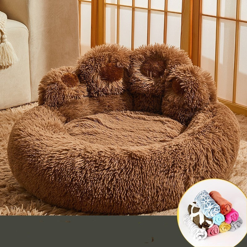 Kennel Warm Medium Large Dog Corgi Golden Retriever Bed Fleece-lined Sofa Mattress - 𝓢𝓱𝓸𝓹𝓵𝓮𝓬𝔂