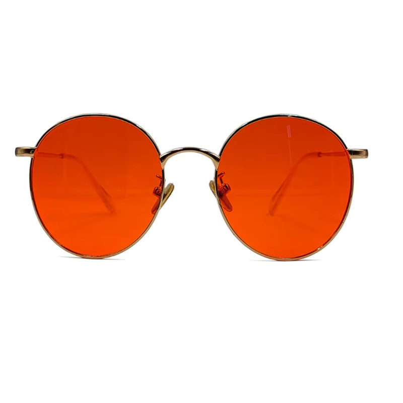 Light Blocking Amber Lens Circular Gaming Glasses - 𝓢𝓱𝓸𝓹𝓵𝓮𝓬𝔂