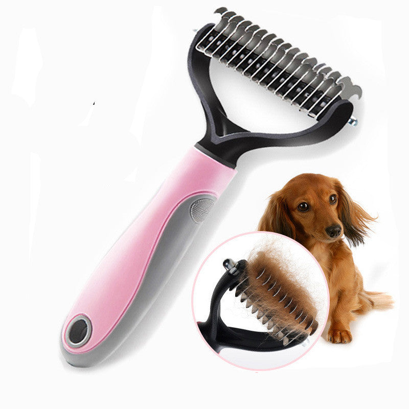 Pet Long-haired Dogknot Comb Double-sided Blade Dog - 𝓢𝓱𝓸𝓹𝓵𝓮𝓬𝔂