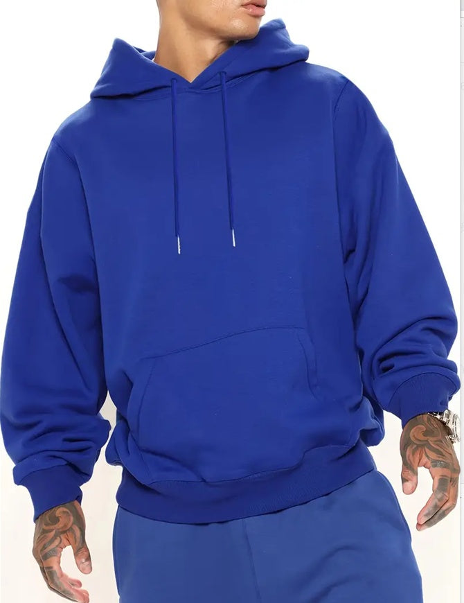 Men's Solid Color Hooded Jumper - 𝓢𝓱𝓸𝓹𝓵𝓮𝓬𝔂