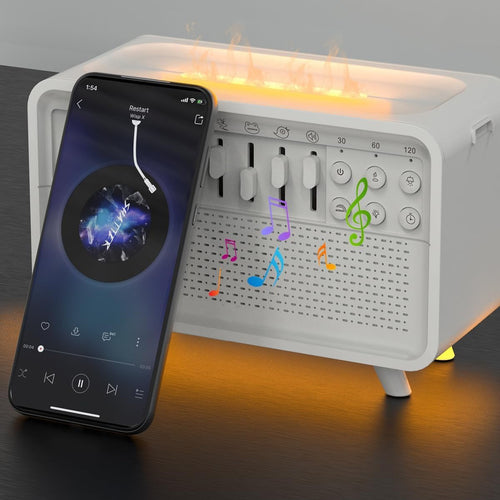 3 In 1 Bluetooth Speaker White Noise Sleep Night Light Humidifier All-in-one Machine Free Combination Of 8 Group Nature Sound - 𝓢𝓱𝓸𝓹𝓵𝓮𝓬𝔂