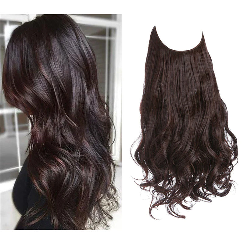Wig Female Extension Chemical Fiber Long Curly Hair Matte High-temperature Fiber Fishing Thread Wig Set - 𝓢𝓱𝓸𝓹𝓵𝓮𝓬𝔂