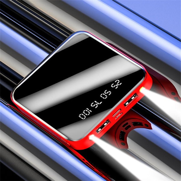 Mini Power Bank 20000 MAh Portable Mirror Digital Display Power Bank - 𝓢𝓱𝓸𝓹𝓵𝓮𝓬𝔂