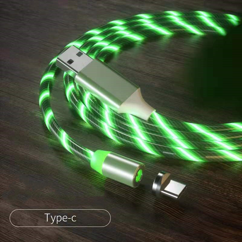 Magnetic Charging Cable Streamer Fast Charging Cable Lighting Micro USB Cable LED Magnet Charger Type-C Cable - 𝓢𝓱𝓸𝓹𝓵𝓮𝓬𝔂
