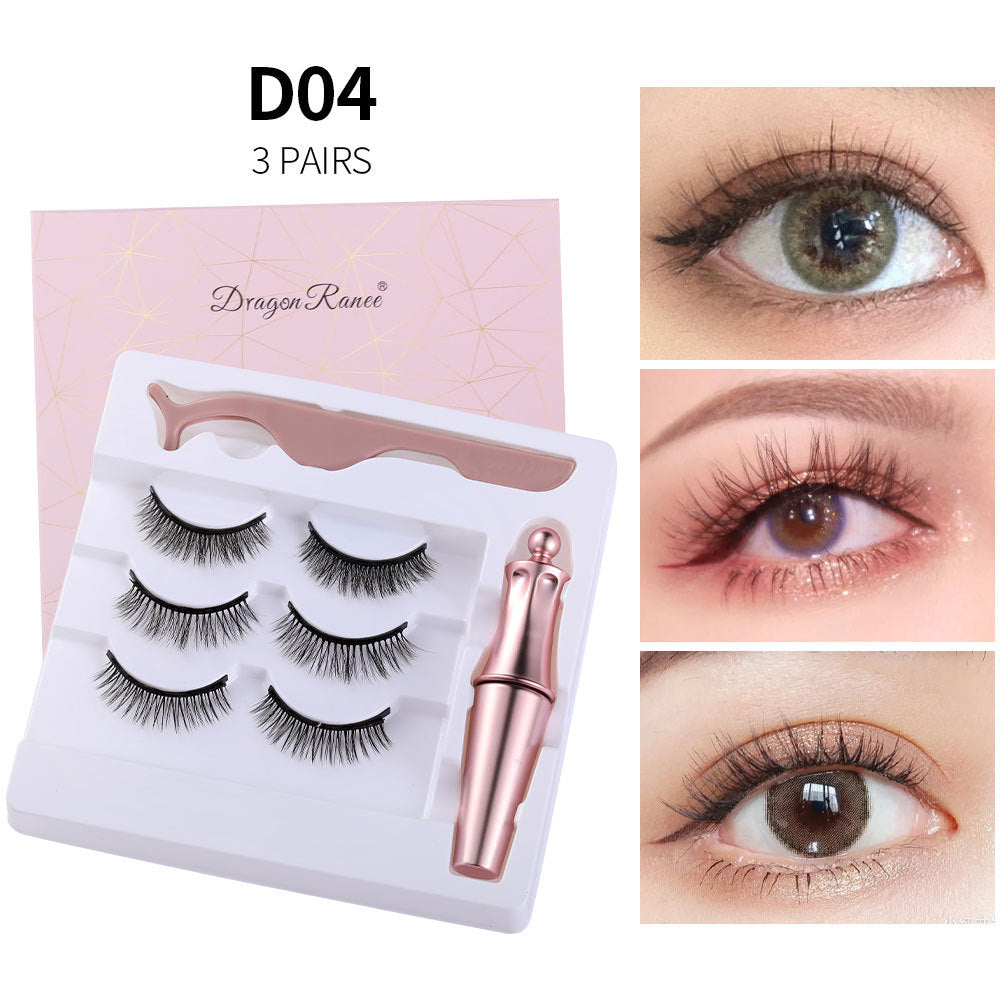 Natural Long Lasting Magnetic Liquid Eyeliner & Magnetic False Eyelashes & Tweezer Set Make up Set - 𝓢𝓱𝓸𝓹𝓵𝓮𝓬𝔂