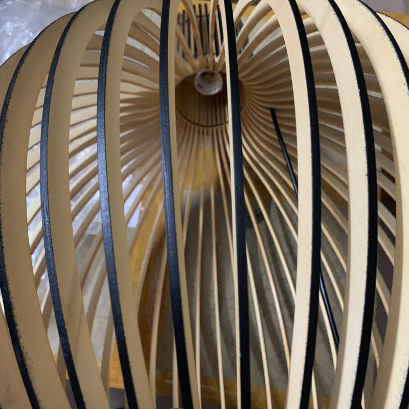 Retro Wooden Bird Cage Chandelier Living Room Bedroom Bedside Lamp - 𝓢𝓱𝓸𝓹𝓵𝓮𝓬𝔂