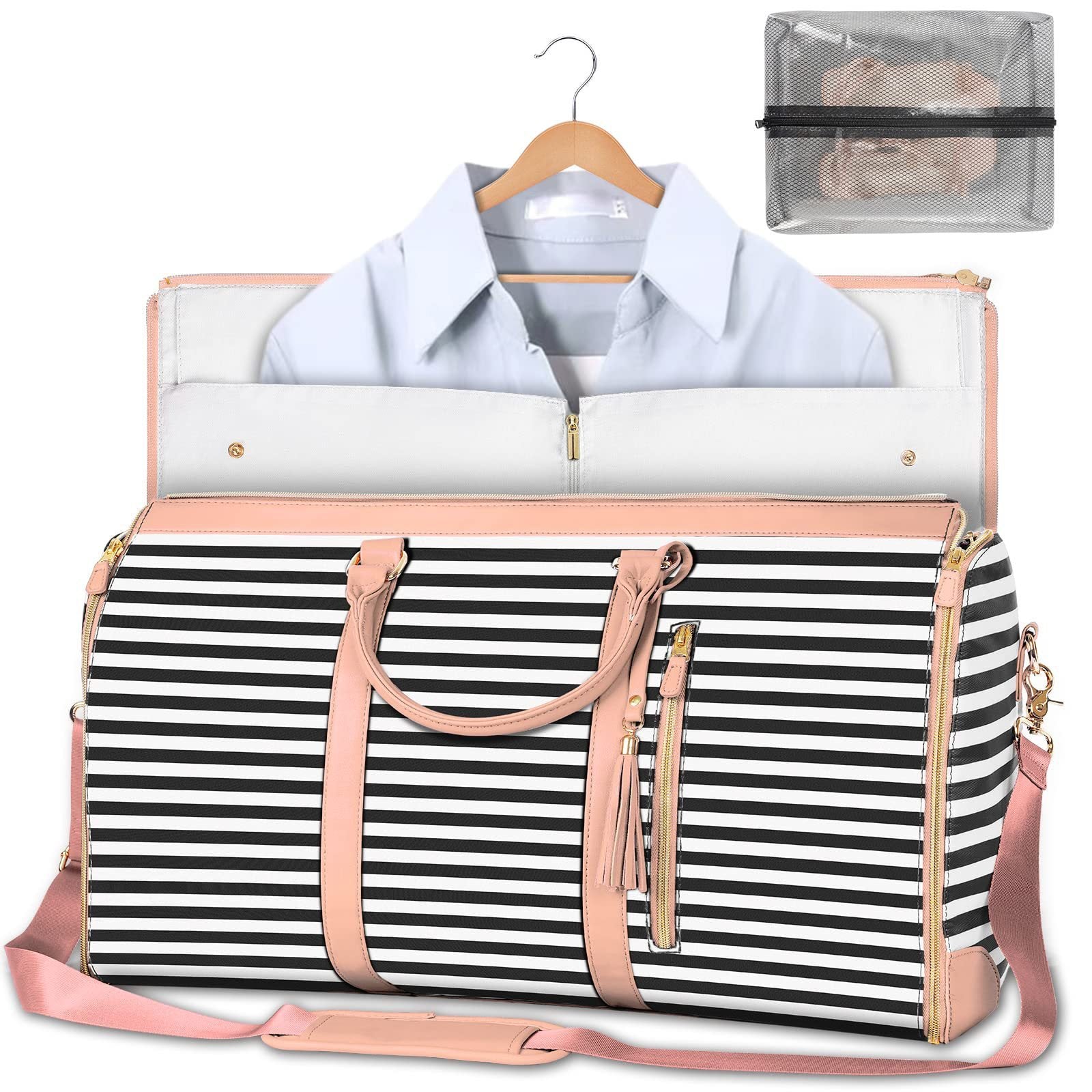 Large Capacity Travel Duffle Bag Women's Handbag Folding Suit Bag Waterproof Clothes Totes - 𝓢𝓱𝓸𝓹𝓵𝓮𝓬𝔂