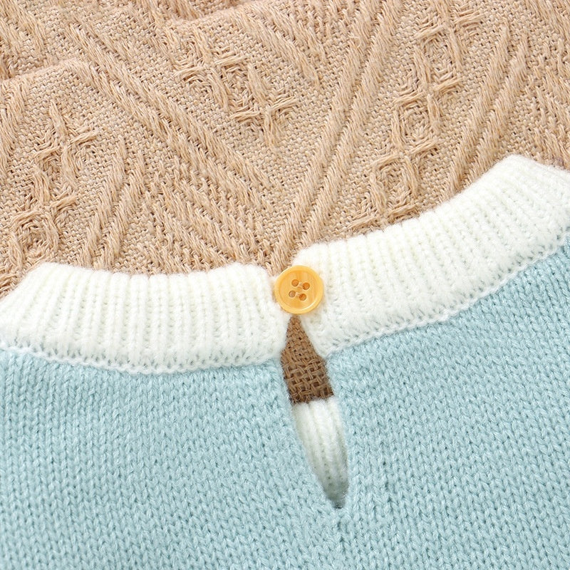 Infant Bunny Jacquard Triangle Rompers Romper - 𝓢𝓱𝓸𝓹𝓵𝓮𝓬𝔂