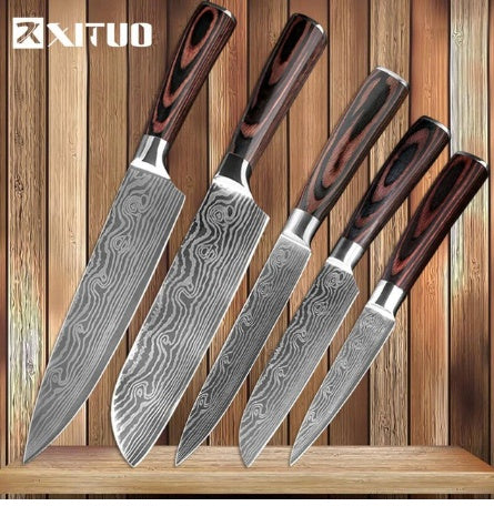 Carpenter's Special Set 6-piece Set 8-piece Set Knife Chef Knife Kitchen Knife Cooking - 𝓢𝓱𝓸𝓹𝓵𝓮𝓬𝔂