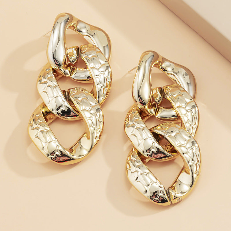 Geometric Chain Earrings For Women - 𝓢𝓱𝓸𝓹𝓵𝓮𝓬𝔂