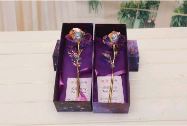 24K Luminous Color Gold Rose Flower Set - 𝓢𝓱𝓸𝓹𝓵𝓮𝓬𝔂