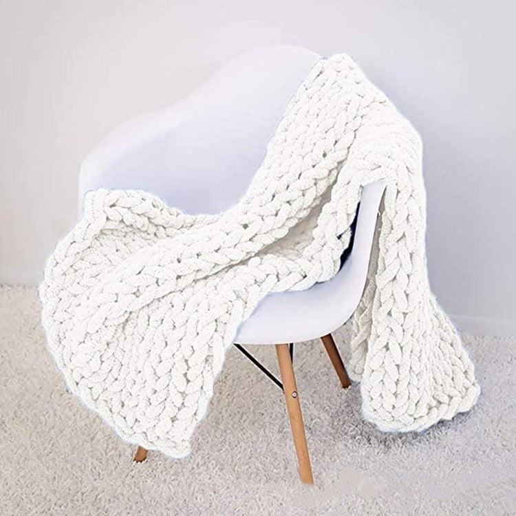 Chenille thick thread blanket handmade blanket - 𝓢𝓱𝓸𝓹𝓵𝓮𝓬𝔂