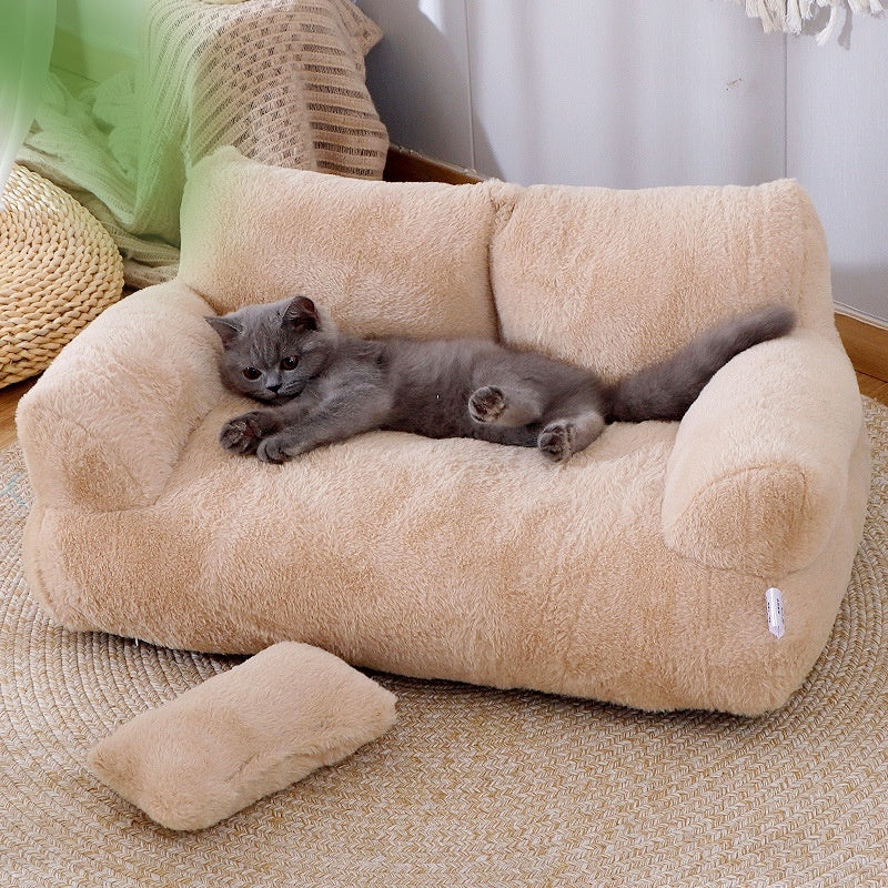 Luxury Cat Bed Sofa Winter Warm Cat Nest Pet Bed For Small Medium Dogs Cats Comfortable Plush Puppy Bed Pet Supplies - 𝓢𝓱𝓸𝓹𝓵𝓮𝓬𝔂