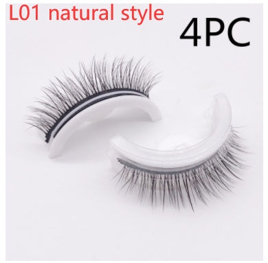 Reusable 3D Mink Lashes Natural False Eyelashes Self Adhesive Fake Glue Free Makeup Eyelash Extension Silk - 𝓢𝓱𝓸𝓹𝓵𝓮𝓬𝔂
