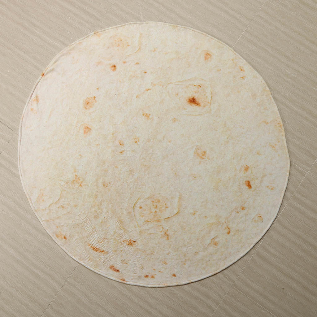 Super Soft Warm Flannel Burrito Blankets 280Gsm Round Shape Airplane Travel Throw Coral Fleece Tortilla Nap Wrap Blankets - 𝓢𝓱𝓸𝓹𝓵𝓮𝓬𝔂