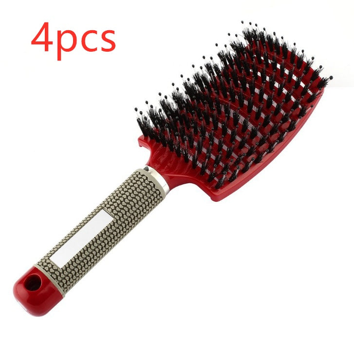 Hairbrush Anti Klit Brushy Haarborstel Women Detangler Hair Brush Bristle Nylon Scalp Massage  Teaser Hair Brush Comb - 𝓢𝓱𝓸𝓹𝓵𝓮𝓬𝔂