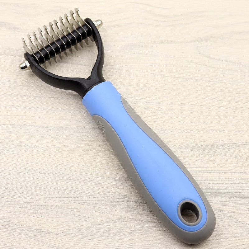 Pet Long-haired Dogknot Comb Double-sided Blade Dog - 𝓢𝓱𝓸𝓹𝓵𝓮𝓬𝔂