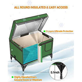 Outdoor Heating Insulation Cat Delivery Room Foldable Cat Cage - 𝓢𝓱𝓸𝓹𝓵𝓮𝓬𝔂