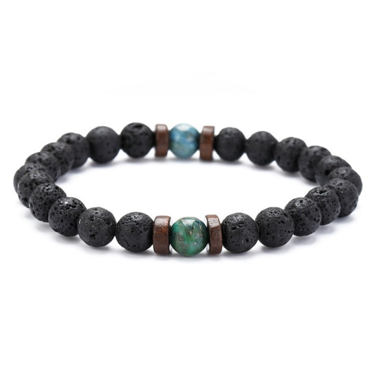 Personality Men's Black Volcanic Stone Bracelet - 𝓢𝓱𝓸𝓹𝓵𝓮𝓬𝔂