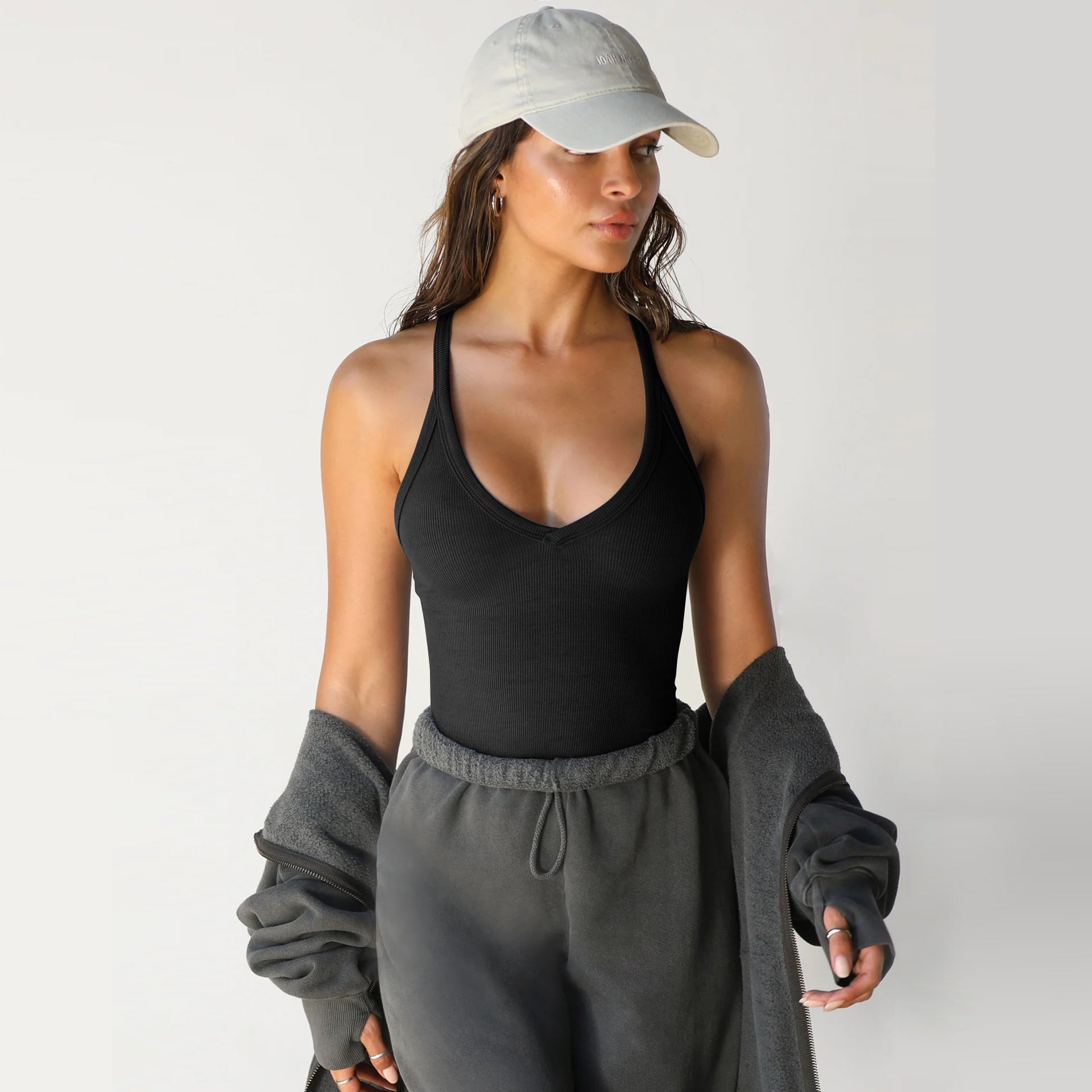 Spring Knitted Vest Sexy Slim Top Womens Clothing - 𝓢𝓱𝓸𝓹𝓵𝓮𝓬𝔂