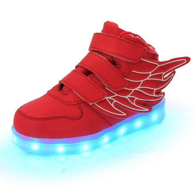 Children's shoes led light shoes children's wings light shoes usb charging colorful luminous shoes casual light shoes - 𝓢𝓱𝓸𝓹𝓵𝓮𝓬𝔂