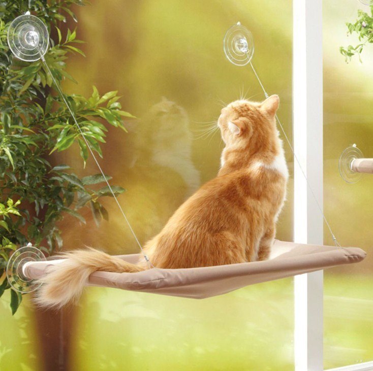 Pet Hanging Beds Cat Sunny Window Seat Mount Hammock Comfortable Cat Shelf Seat - 𝓢𝓱𝓸𝓹𝓵𝓮𝓬𝔂