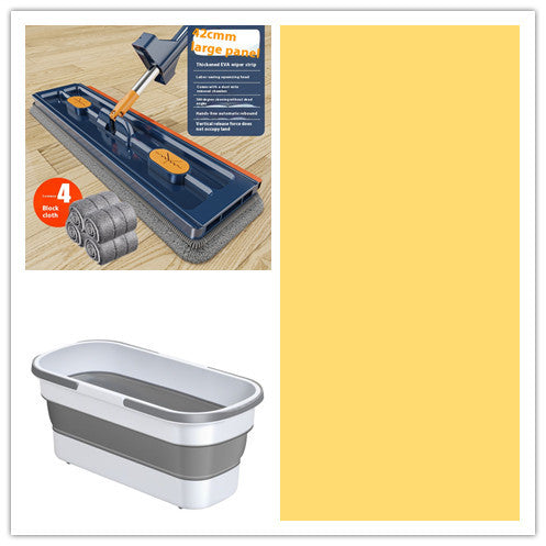 New Style Large Flat Mop 360 Rotating Mop Suitable Various Types Flooring Strong Water Absorption For Home Cleaning Floors - 𝓢𝓱𝓸𝓹𝓵𝓮𝓬𝔂